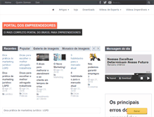 Tablet Screenshot of portaldosempreendedores.com.br